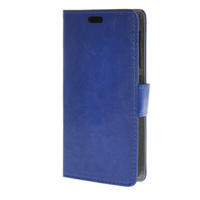 

MOONCASE Smooth PU Leather Flip Wallet Card Slot Bracket Back чехол для HTC Desire 320 Blue