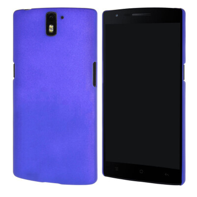 

MOONCASE for 1+ OnePlus One Case Hard Rubber Back Protective Case Cover Dark Blue