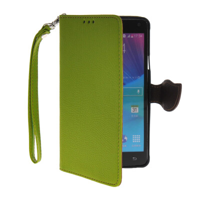 

MOONCASE Litch Skin Leather Side Flip Wallet Card Slot Pouch Stand Shell Back Case Cover For Samsung Galaxy Note 4 N9100 Green