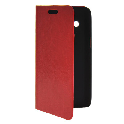 

MOONCASE Slim Leather Flip Wallet Card Pouch with Kickstand Shell Back ЧЕХОЛ ДЛЯ Samsung Galaxy Core 4G G3518 Red