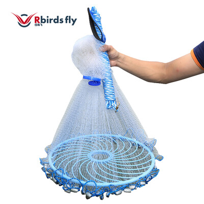 

R birdsfly Frisbee throwing nets throwing nets American style easy to throw fishing nets fishing nets Rotary nets nets sinkers fishing nets monofilament line Frisbee type 30 meters RBF211