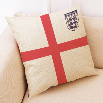 

Russia World Cup 2018 32 Teams Logo Cotton&Linen Pillowcase Bar Club Sofa Pillow Pillow Fans Souvenir