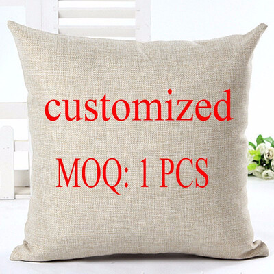 

Cntomlv Customized Style Cushion Cover DIY Customized Throw Pillow Home Decorative Cotton Linen Square Printing Pillowcase