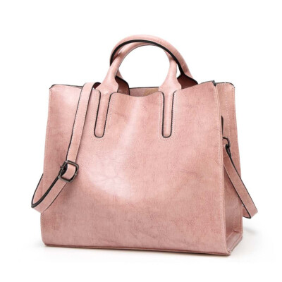 

2018 new womens bag simple shoulder bag shoulder bag Messenger bag ladies bag leather handbag