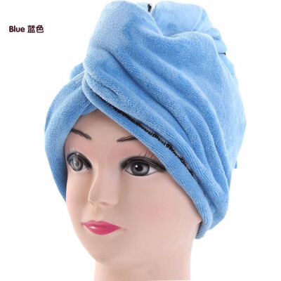 

Cntomlv women bathroom super absorbent quictk-drying microfiber Bath towel hair dry cap salon towel 2363cm