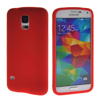 

MOONCASE Мягкие гибкие гель ТПУ Оболочка задняя крышка чехол для Samsung Galaxy I9600 S5 красный