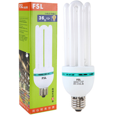

Foshan Lighting (FSL) энергосберегающая лампа винт рот E27 высокая мощность 36W белый цвет дневного света