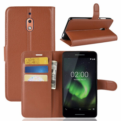 

for Nokia 21 2 2018 TA-1080 TA-1092 WIERSS Wallet Phone Case for Nokia 2 TA-1029 TA-1035 Flip Leather Cover Case Etui Fandas