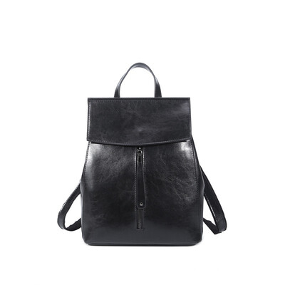 

Oil wax leather shoulder bag leather handbag new Korean fashion wild leather shoulder bag