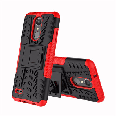 

Goowiiz Phone Case For LG K8 2018 EuropeanK9 2018 Tire Texture Rugged Protection PCTPU Full Protection