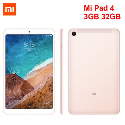 

Xiaomi Mi Pad 4 Tablet PC 80 inch MIUI 9 Qualcomm Snapdragon 660 Octa Core 3GB RAM 32GB eMMC ROM 50MP 130MP Front Rear Camera