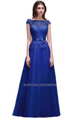 

Elegant Lace Bridesmaid Dresses Long Chiffon Wedding Party Dress