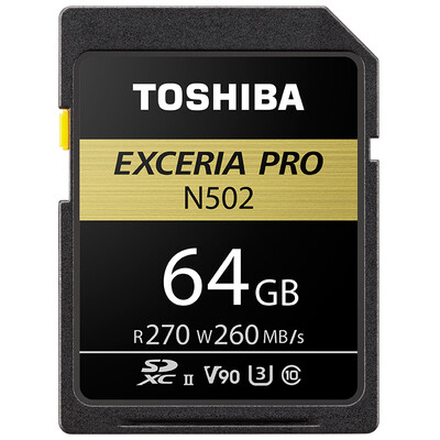 

Toshiba TOSHIBA EXCERIA Pro SDXC UHS-Ⅱ memory card 128G extremely fast speed U3 Class10 read 270M write 250M