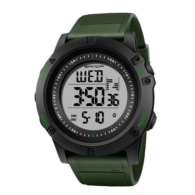 

SANDA 372 Sport Men Watches Waterproof Running Led Electronic Digital Mens Wristwatch