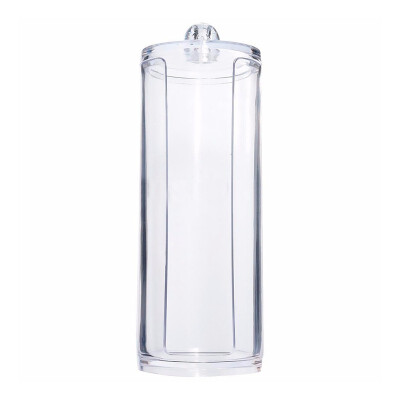 

UpperX Round Cosmetic Organizer Makeup Case Cotton Pad Case Box Lipstick Holder Clear