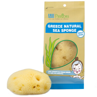 

Baise Pierides natural bath sponge Greek imports Mediterranean bath ball baby baby baby bath wash face makeup pink powder velvet 40-45 inch