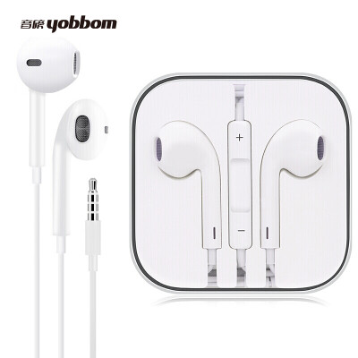 

YOBBOM Apple mobile phone headset YE01 iphone in-ear remote control sports headset with wheat phone6splus5ssecipadpro