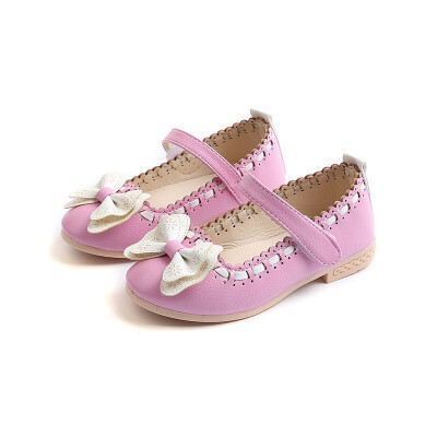 

COMFY KIDS 2018 Pu Leather Girls Flats shoes fashion tie size 21-30 girls kids princess shoes baby girls dance flat shoes