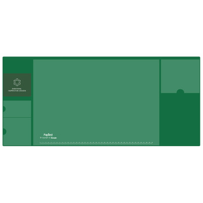 

Guangbo GuangBo large table mat multi-function storage Korean version of the computer mouse pad office supplies ink green NC2892