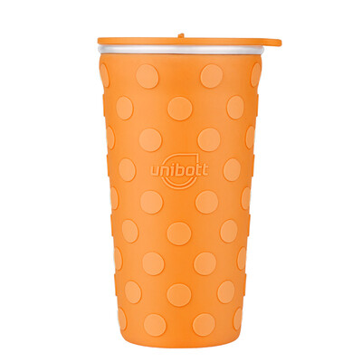 

Unio unibott readily cups stainless steel insulation coffee cup bubble creative tea cup wave point orange orange 400ml
