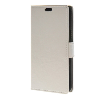 

MOONCASE Smooth Skin PU Leather Case Wallet Flip Card Stand Back Cover for Samsung Galaxy J7 White
