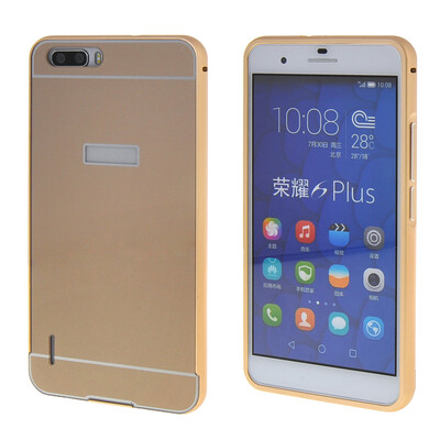 

MOONCASE Huawei 6 Plus Case 2 IN 1 Hard Bumper insert Back Case Cover for Huawei Honor 6 Plus Gold