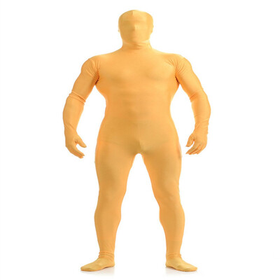

Gesikai Unisex Zentai Suits Mens Beige Full Bodysuit Spandex Lycra Zentai Bodysuit Cosplay Costumes Tights Party Supply