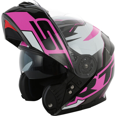 

YOHE 950 eternal double lens electric motorcycle helmet full face helmet men&women summer sunscreen half-covered open face helmet black purple Dodge XL code