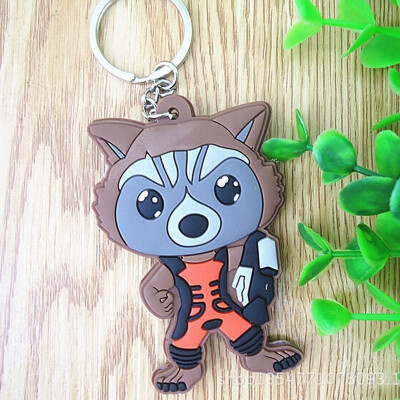 

Baby Groot Guardians of the Galaxy Key chain bag chain Alloy Key Ring Pendant