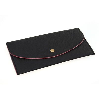 

Womens Handbag Evening Bag Pocket Card Wallet Alloy Button Faux Leather New