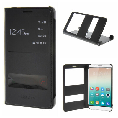 

MOONCASE Huawei Honor 7i ЧЕХОЛ ДЛЯ Premium PU Leather Pouch Flip Black