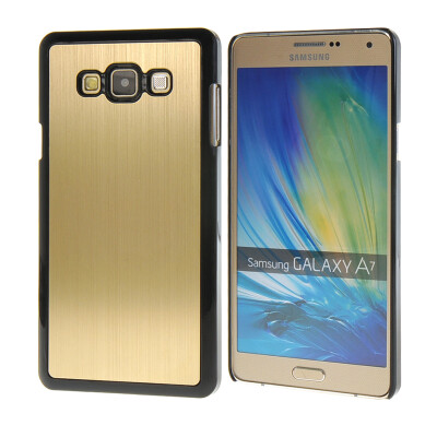 

MOONCASE Fashion Brushed Aluminium Metal Hard Case Cover for Samsung Galaxy A7 Gold