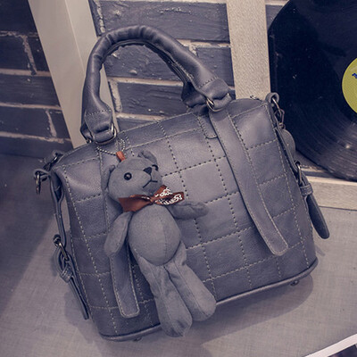 

2016 new women shoulder bags designer messenger bags for laides casual leather tote bag high quality large handbags teddy bears bags