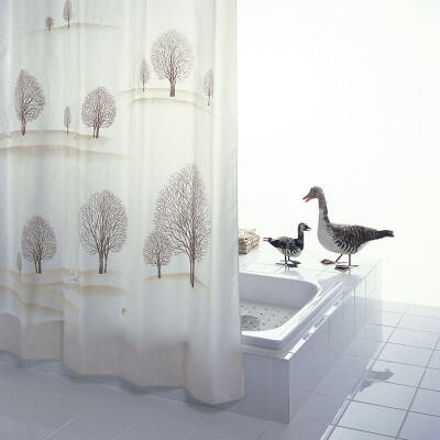 

Jingdong supermarket Germany Reid RIDDER desert tree polyester shower curtain width 18M high 2M 47838 brown