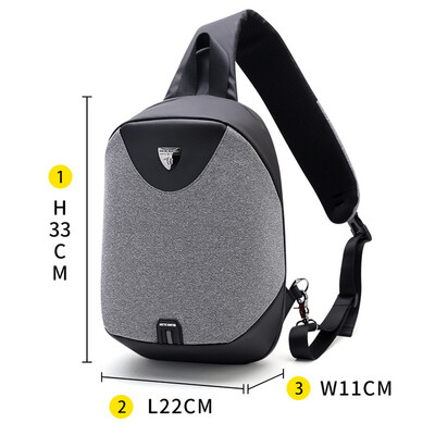 

ARCTIC HUNTER Large Capacity Chest Pack Messenger Bags Mens School Bag Modern Shoulder Bag Unisex Crossbody Bag 2018 spring new