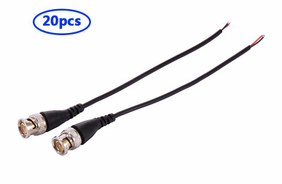 

COOLM BNC Q9 connector with cable BNC Patch Cord Transmitter cable For AV CCTV Camera 18CM