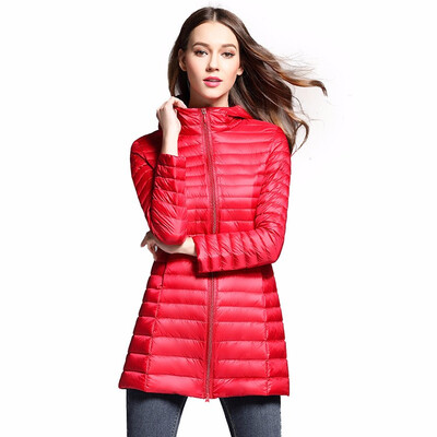 

light thin Down Jackets female Hoodie Outdoor sport Run Hiking wading Warm down jacket women