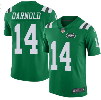 

New York Jets Sam Darnold Nike Green 2018 NFL Draft Pick Game Jersey