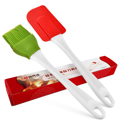 

Scraper spatula cream cake baking barbecue tool brush scraper two-piece