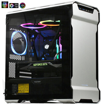 

Chasing the wind PHANTEKS 314ETG advanced version Matx streamer silver tempered glass RGB aluminum shell water cooled computer chassis support 240 & 280 water cooling RGB light control