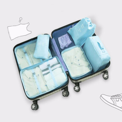 

6pcsset Luggage Travel Packing Bags Packing Cubes Organizer Clothes Storage Bag