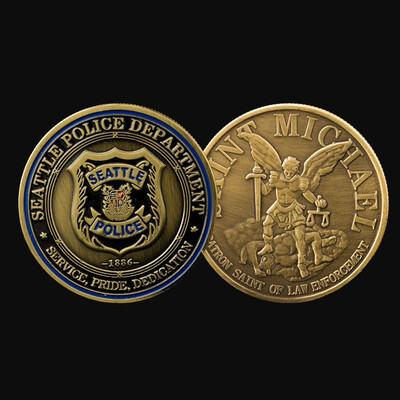 

American police coin lucky eagle coin challenge coins