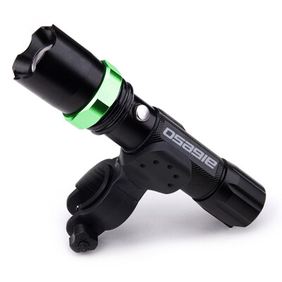 

Osagie osagie os-q5 light flashlight bicycle headlights riding equipment with flashlight focus led flashlight imported light bulb one forming life-saving hammer