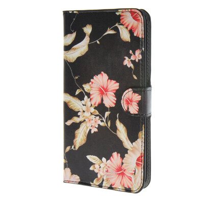 

MOONCASE Flower style Leather Side Flip Wallet Card Slot Stand Pouch Case Cover for Microsoft Lumia 640  / a17