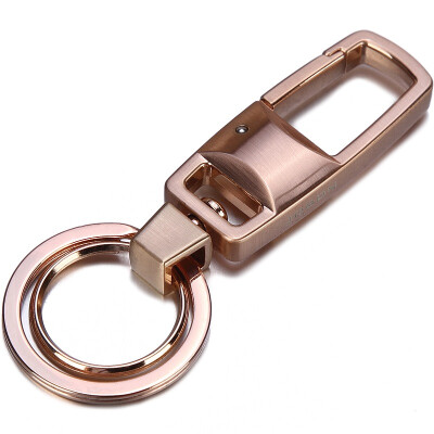 

Jingdong supermarket] JOBON Zhongbang key chain ring car key chain chain mother double key chain waist hanging type ZB-020G rose gold