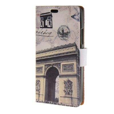 

MOONCASE Postcard Postmark Design Leather Wallet Flip Card Slot Bracket Back Case Cover for Microsoft Lumia 640 A01