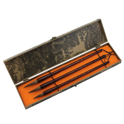 

Fen Shang mb1501 Qingming River on the map brush sets of wolf cents 3 gift box set