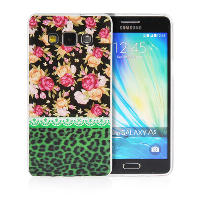 

MOONCASE Flowers Soft Flexible Silicone Gel TPU Skin Shell Back ЧЕХОЛ ДЛЯ Samsung Galaxy A5