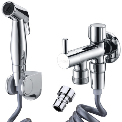

Lyle Shidan Larsd LD114B toilet spray gun toilet flusher pressurized spray gun faucet copper three-way angle valve one into two out double angle valve bidet suit