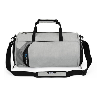 

IX travel bag fitness bag business travel bag shoulder casual handbag dry&wet separation 8036 gray large